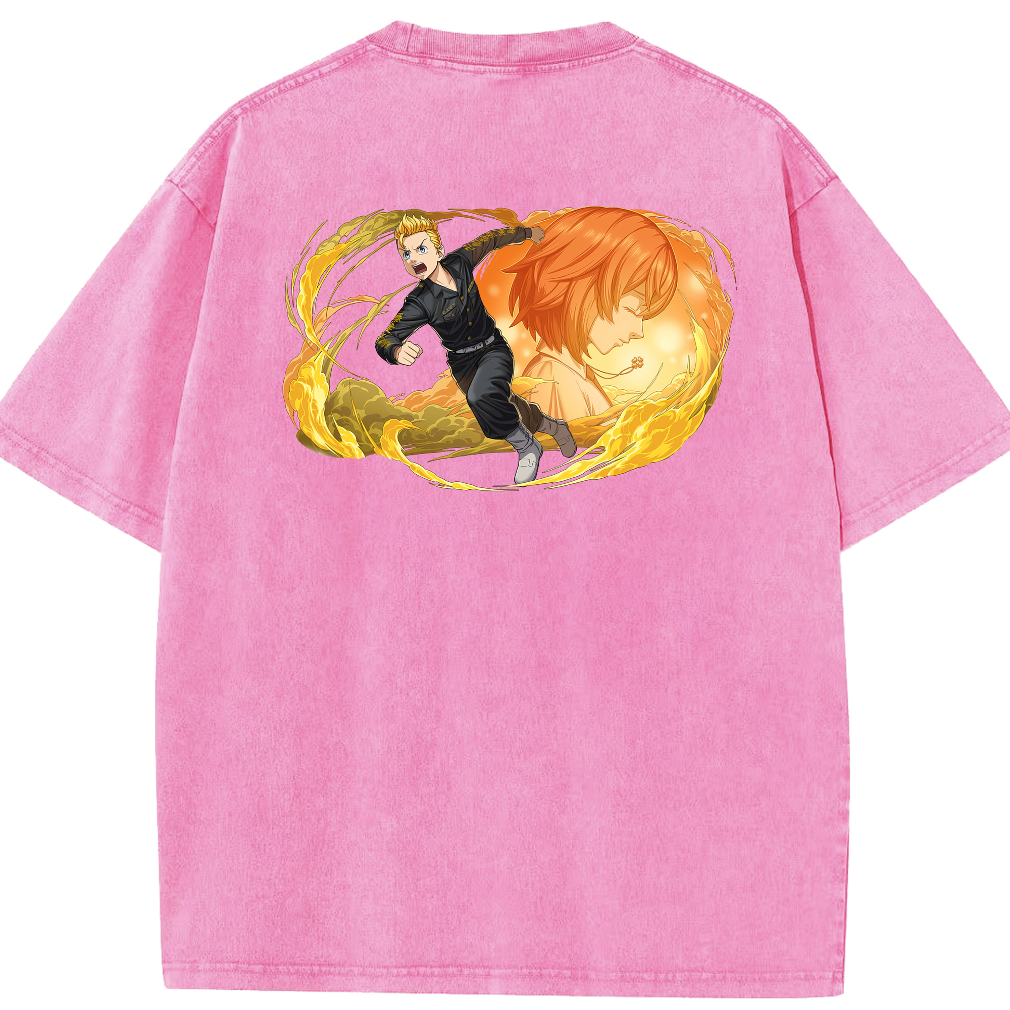 （画像用） 東京リベンジャーズ Tokyo Revengers 綿100% ヴィンテージ風 半袖Tシャツ（背面プリント）